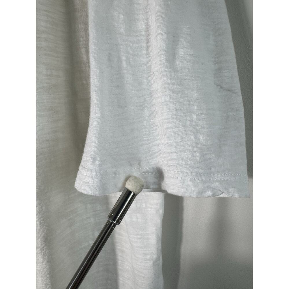Lucky Brand Embroidered Tasseled Knit Tunic Blouse White Geometric Size 2X - Picture 7 of 11